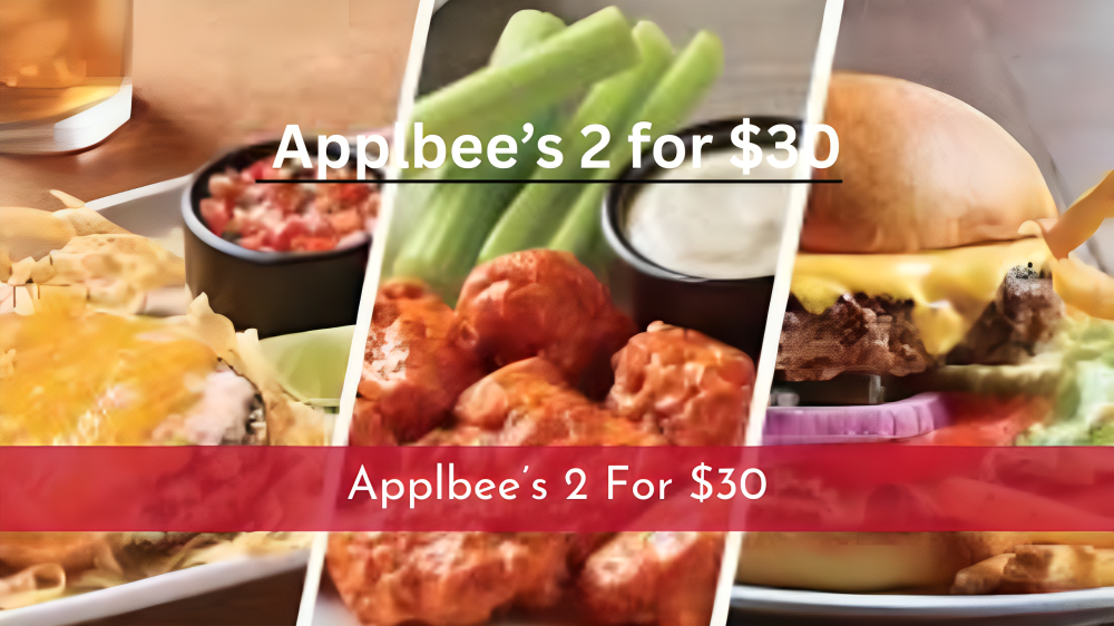 Applebee’s 2 for $30 menu