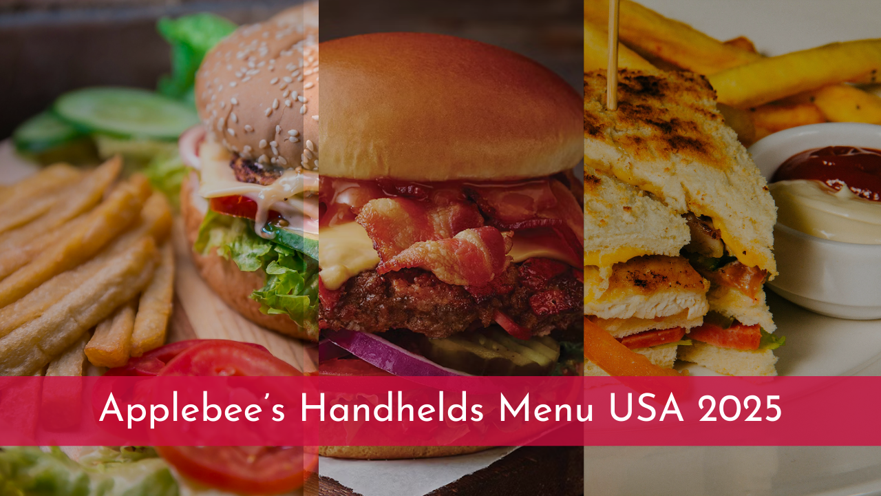 Applebee’s Handhelds Menu USA 2025