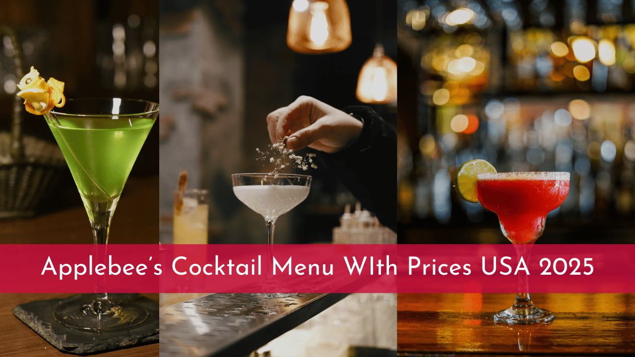 Applebee’s CocktailMenu Prices Usa2025