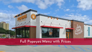 Popeyes Menu with Prices