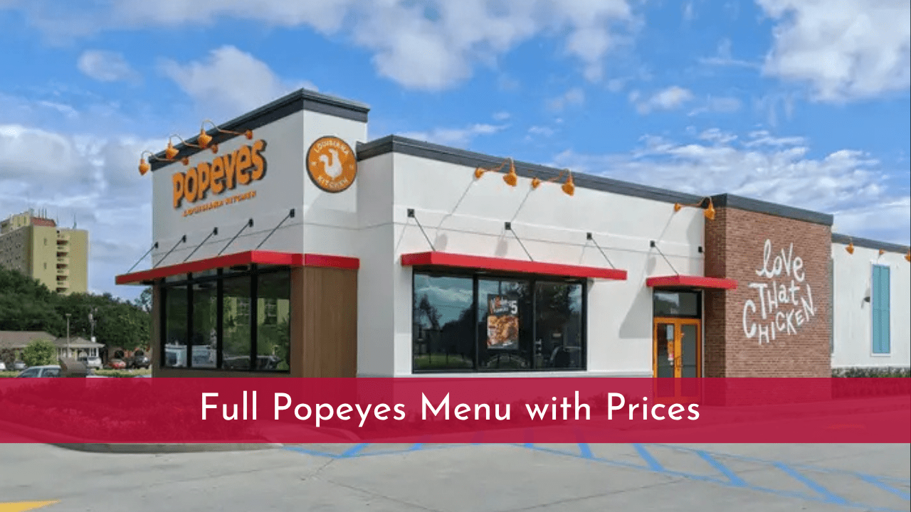 Popeyes Menu with Prices