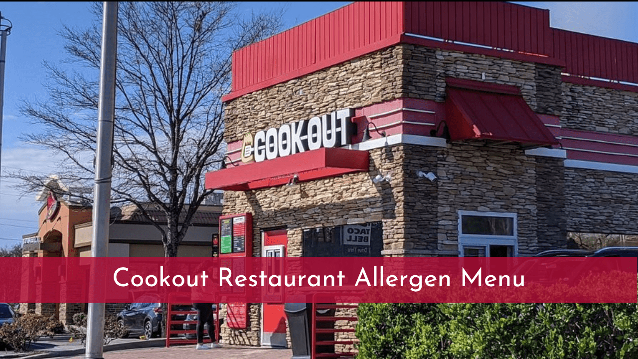 Cookout Restaurant Allergen Menu