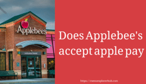 Does Applebee's accept apple pay